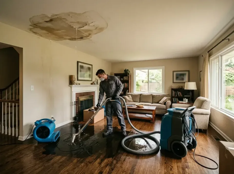 attic-pipe-burst-ceiling-drip-008 — frequently asked questions, Water Damage Restoration & Carpet Care in Fox Lake, IL